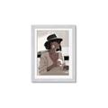 Picture of Café Girl _GroupedProduct_Rectangle_Portrait_Framed_Matted_