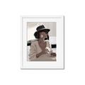 Picture of Café Girl _GroupedProduct_Rectangle_Portrait_Framed_Matted_