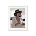 Picture of Café Girl _GroupedProduct_Rectangle_Portrait_Framed_Matted_