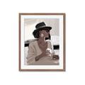 Picture of Café Girl _GroupedProduct_Rectangle_Portrait_Framed_Matted_