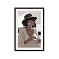 Picture of Café Girl _GroupedProduct_Rectangle_Portrait_Framed_Matted_