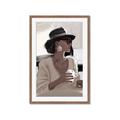 Picture of Café Girl _GroupedProduct_Rectangle_Portrait_Framed_Matted_