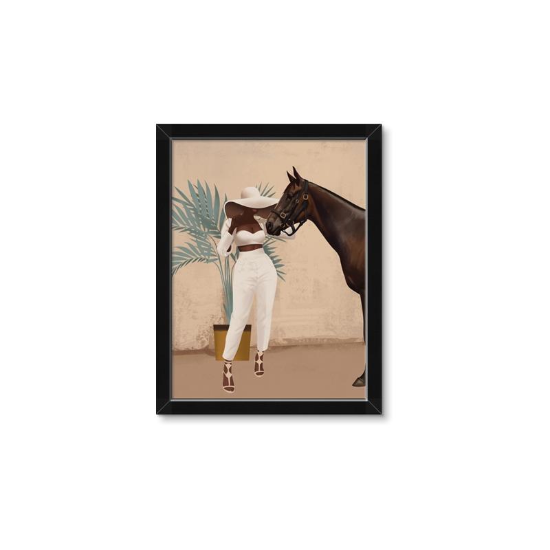 Picture of Fashion and Horse  _GroupedProduct_Rectangle_Portrait_Framed_Matted_