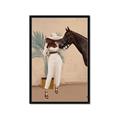 Picture of Fashion and Horse  _GroupedProduct_Rectangle_Portrait_Framed_Matted_