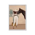 Picture of Fashion and Horse  _GroupedProduct_Rectangle_Portrait_Framed_Matted_