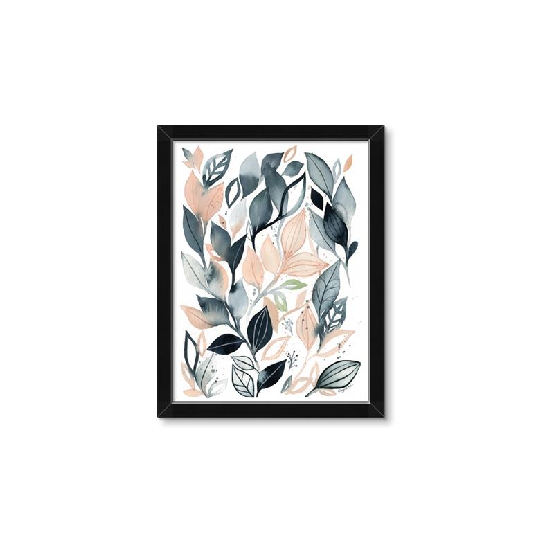 Picture of Pink and Gray Flowers I _GroupedProduct_Rectangle_Portrait_Framed_Matted_