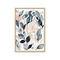 Picture of Pink and Gray Flowers I _GroupedProduct_Rectangle_Portrait_Framed_Matted_