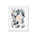 Picture of Pink and Gray Flowers I _GroupedProduct_Rectangle_Portrait_Framed_Matted_