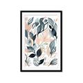 Picture of Pink and Gray Flowers I _GroupedProduct_Rectangle_Portrait_Framed_Matted_