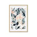 Picture of Pink and Gray Flowers I _GroupedProduct_Rectangle_Portrait_Framed_Matted_