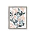 Picture of Pink and Gray Flowers II  _GroupedProduct_Rectangle_Portrait_Framed_Matted_