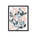 Picture of Pink and Gray Flowers II  _GroupedProduct_Rectangle_Portrait_Framed_Matted_