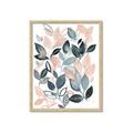 Picture of Pink and Gray Flowers II  _GroupedProduct_Rectangle_Portrait_Framed_Matted_