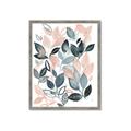 Picture of Pink and Gray Flowers II  _GroupedProduct_Rectangle_Portrait_Framed_Matted_