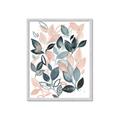 Picture of Pink and Gray Flowers II  _GroupedProduct_Rectangle_Portrait_Framed_Matted_