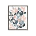 Picture of Pink and Gray Flowers II  _GroupedProduct_Rectangle_Portrait_Framed_Matted_