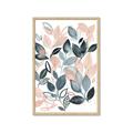 Picture of Pink and Gray Flowers II  _GroupedProduct_Rectangle_Portrait_Framed_Matted_