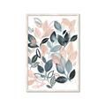 Picture of Pink and Gray Flowers II  _GroupedProduct_Rectangle_Portrait_Framed_Matted_