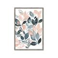 Picture of Pink and Gray Flowers II  _GroupedProduct_Rectangle_Portrait_Framed_Matted_
