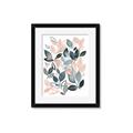 Picture of Pink and Gray Flowers II  _GroupedProduct_Rectangle_Portrait_Framed_Matted_