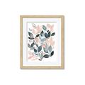 Picture of Pink and Gray Flowers II  _GroupedProduct_Rectangle_Portrait_Framed_Matted_