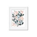 Picture of Pink and Gray Flowers II  _GroupedProduct_Rectangle_Portrait_Framed_Matted_