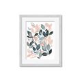 Picture of Pink and Gray Flowers II  _GroupedProduct_Rectangle_Portrait_Framed_Matted_