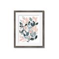 Picture of Pink and Gray Flowers II  _GroupedProduct_Rectangle_Portrait_Framed_Matted_