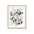 Picture of Pink and Gray Flowers II  _GroupedProduct_Rectangle_Portrait_Framed_Matted_