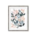 Picture of Pink and Gray Flowers II  _GroupedProduct_Rectangle_Portrait_Framed_Matted_