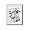 Picture of Pink and Gray Flowers II  _GroupedProduct_Rectangle_Portrait_Framed_Matted_