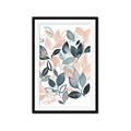 Picture of Pink and Gray Flowers II  _GroupedProduct_Rectangle_Portrait_Framed_Matted_