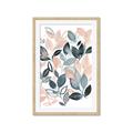 Picture of Pink and Gray Flowers II  _GroupedProduct_Rectangle_Portrait_Framed_Matted_