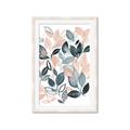 Picture of Pink and Gray Flowers II  _GroupedProduct_Rectangle_Portrait_Framed_Matted_