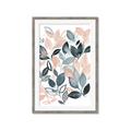 Picture of Pink and Gray Flowers II  _GroupedProduct_Rectangle_Portrait_Framed_Matted_