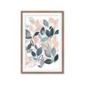 Picture of Pink and Gray Flowers II  _GroupedProduct_Rectangle_Portrait_Framed_Matted_