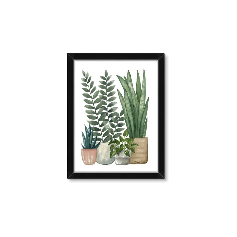 Picture of Plant Party I  _GroupedProduct_Rectangle_Portrait_Framed_Matted_