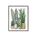 Picture of Plant Party I  _GroupedProduct_Rectangle_Portrait_Framed_Matted_