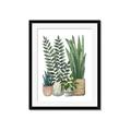 Picture of Plant Party I  _GroupedProduct_Rectangle_Portrait_Framed_Matted_