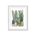 Picture of Plant Party I  _GroupedProduct_Rectangle_Portrait_Framed_Matted_