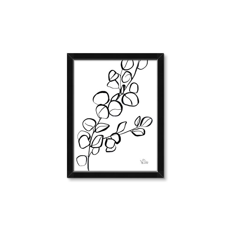 Picture of Leaves Drawing  _GroupedProduct_Rectangle_Portrait_Framed_Matted_