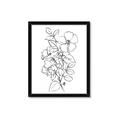 Picture of Flower Drawing _GroupedProduct_Rectangle_Portrait_Framed_Matted_