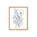 Picture of Flower Drawing _GroupedProduct_Rectangle_Portrait_Framed_Matted_