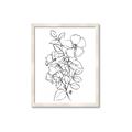 Picture of Flower Drawing _GroupedProduct_Rectangle_Portrait_Framed_Matted_