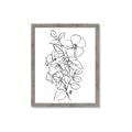 Picture of Flower Drawing _GroupedProduct_Rectangle_Portrait_Framed_Matted_