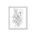 Picture of Flower Drawing _GroupedProduct_Rectangle_Portrait_Framed_Matted_