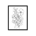 Picture of Flower Drawing _GroupedProduct_Rectangle_Portrait_Framed_Matted_