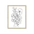 Picture of Flower Drawing _GroupedProduct_Rectangle_Portrait_Framed_Matted_