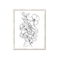 Picture of Flower Drawing _GroupedProduct_Rectangle_Portrait_Framed_Matted_