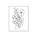 Picture of Flower Drawing _GroupedProduct_Rectangle_Portrait_Framed_Matted_